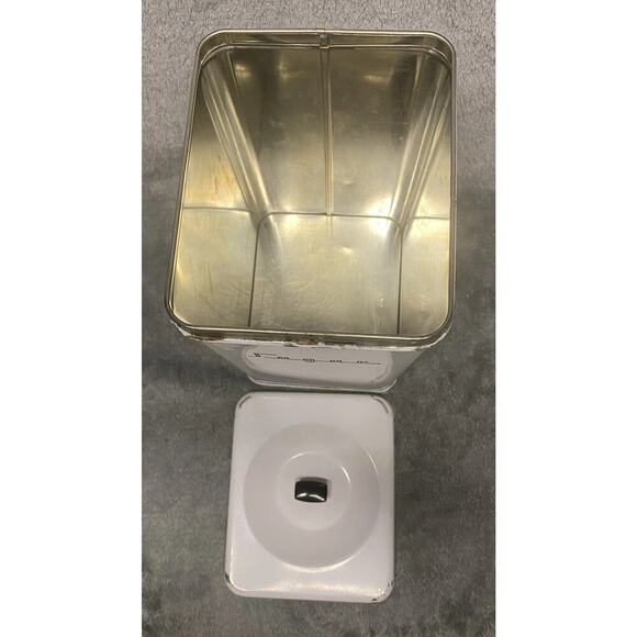 Vintage Tin Sugar Canister With Lid Made In USA - Picture 5 of 7